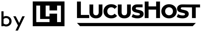 logo Lucushost negro